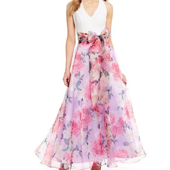 Eliza J Dresses & Skirts - NWT Eliza J Floral Organza Gown